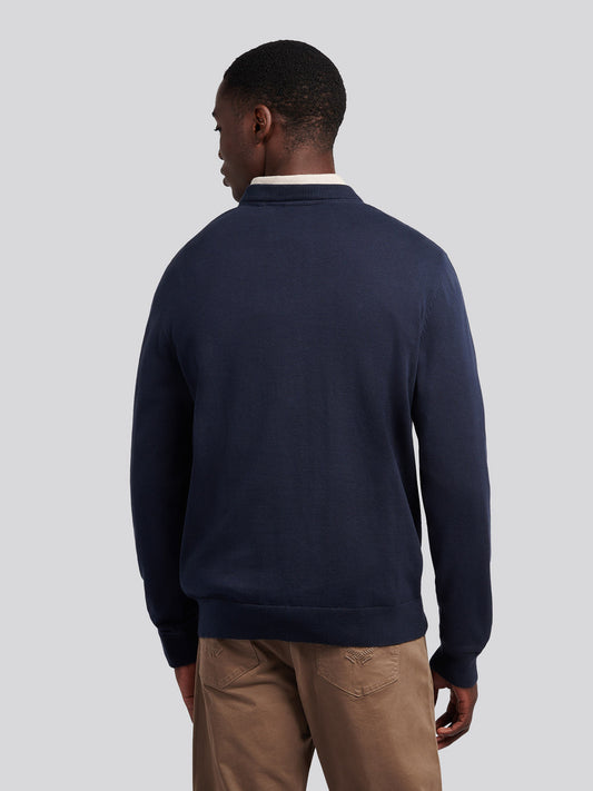 Mens Chuck Knit Crew in Dark Sapphire Navy