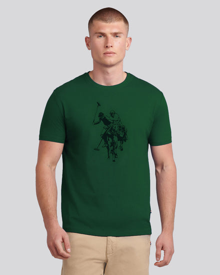 Mens Double Horsemen Graphic T-Shirt Pineneedle