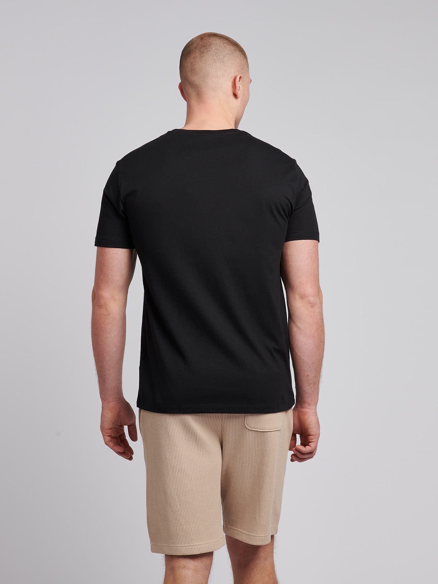 Mens USPA Print Graphic T-Shirt in Black