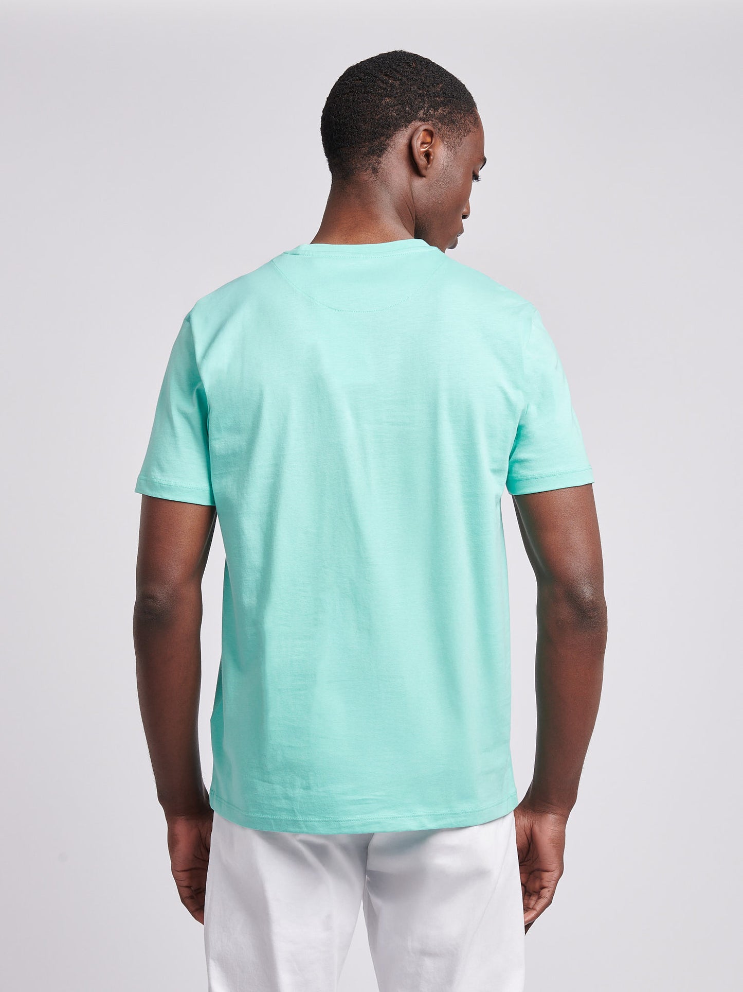 Mens USPA Print Graphic T-Shirt in Pool Blue