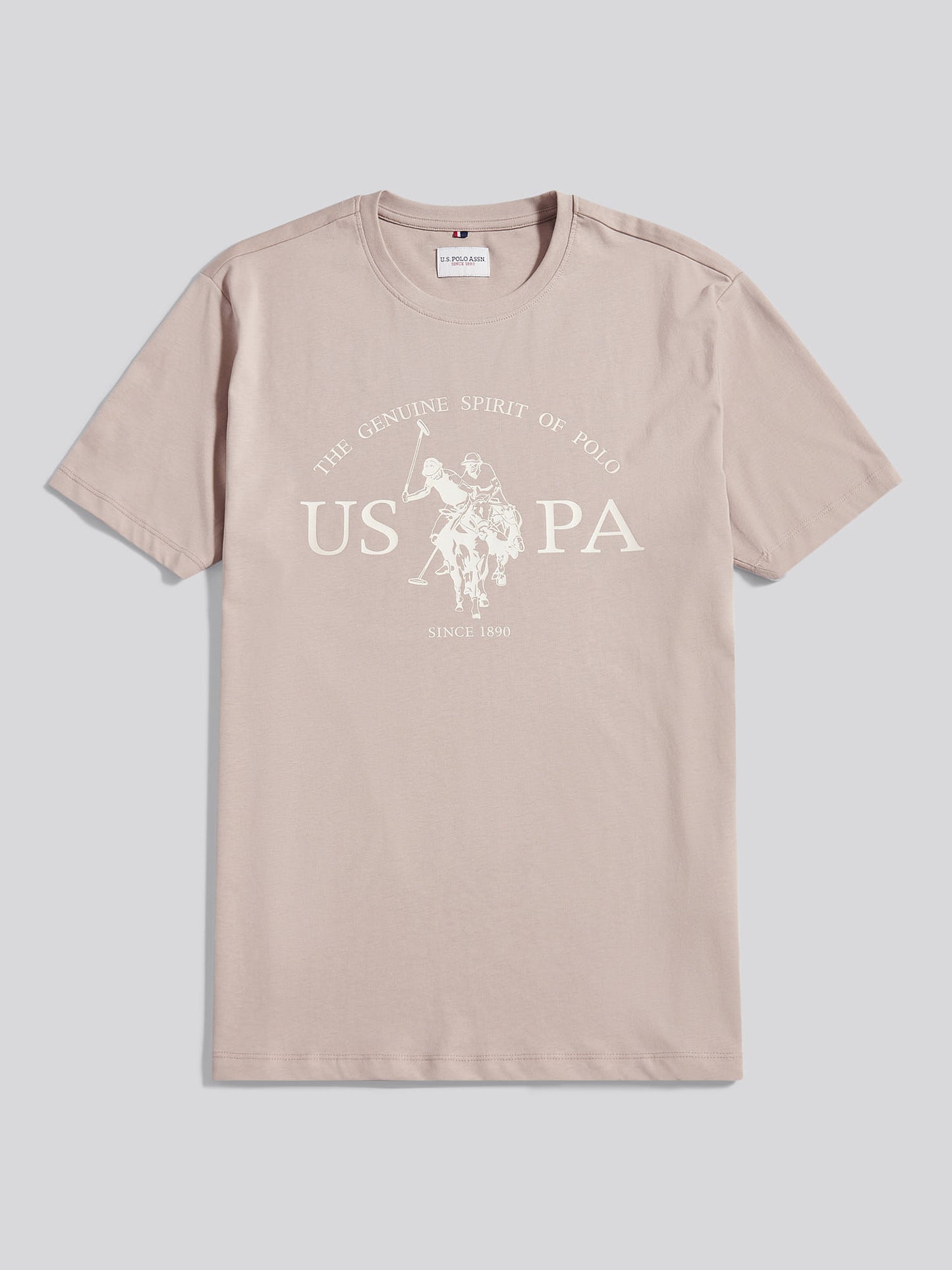 Mens USPA Print Graphic T-Shirt in Atmosphere