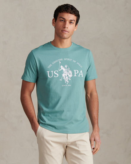 Mens USPA Print Graphic T-Shirt Arctic