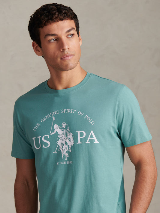 Mens USPA Print Graphic T-Shirt Arctic