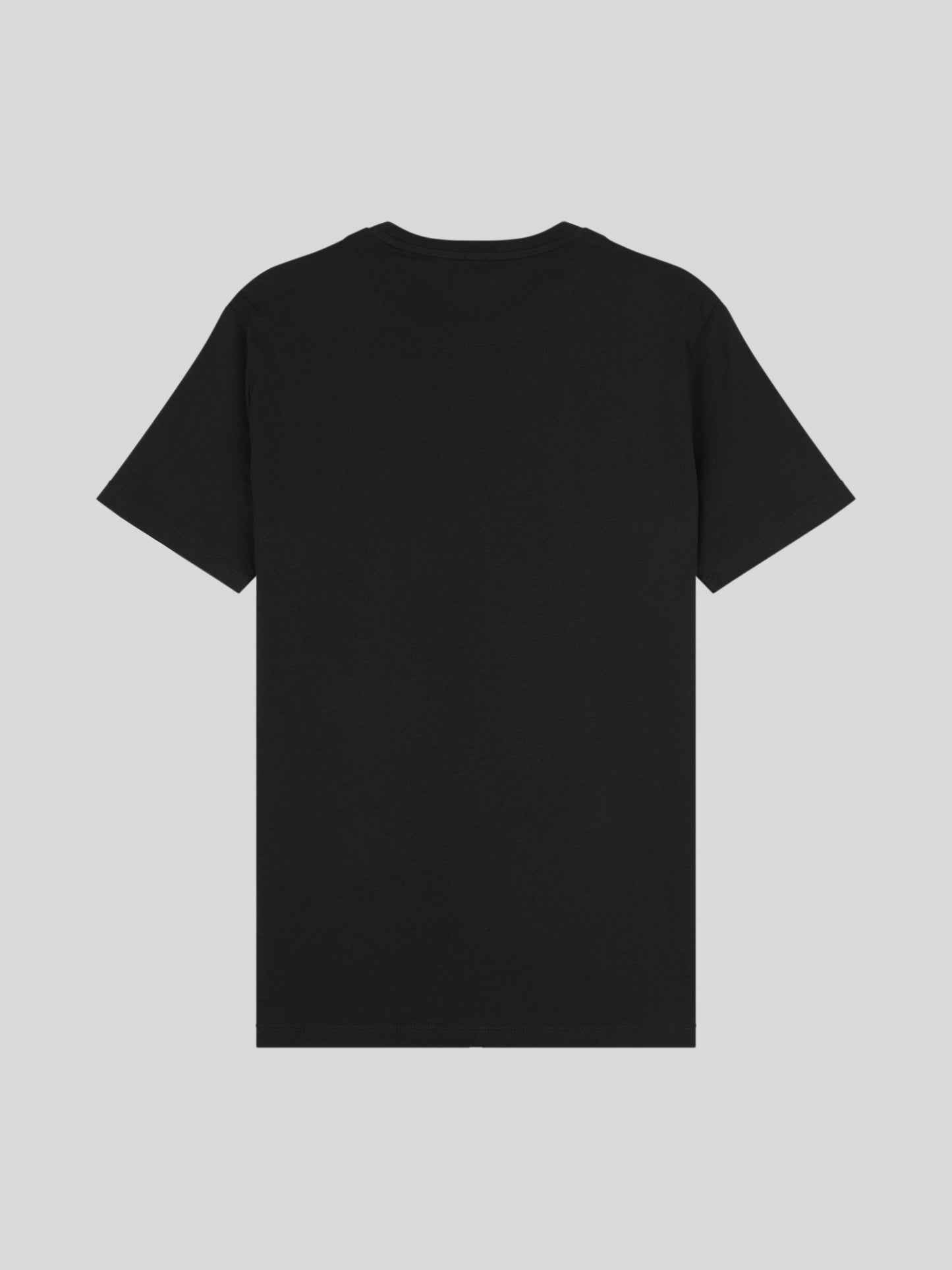Mens Circle Print T-Shirt in Black