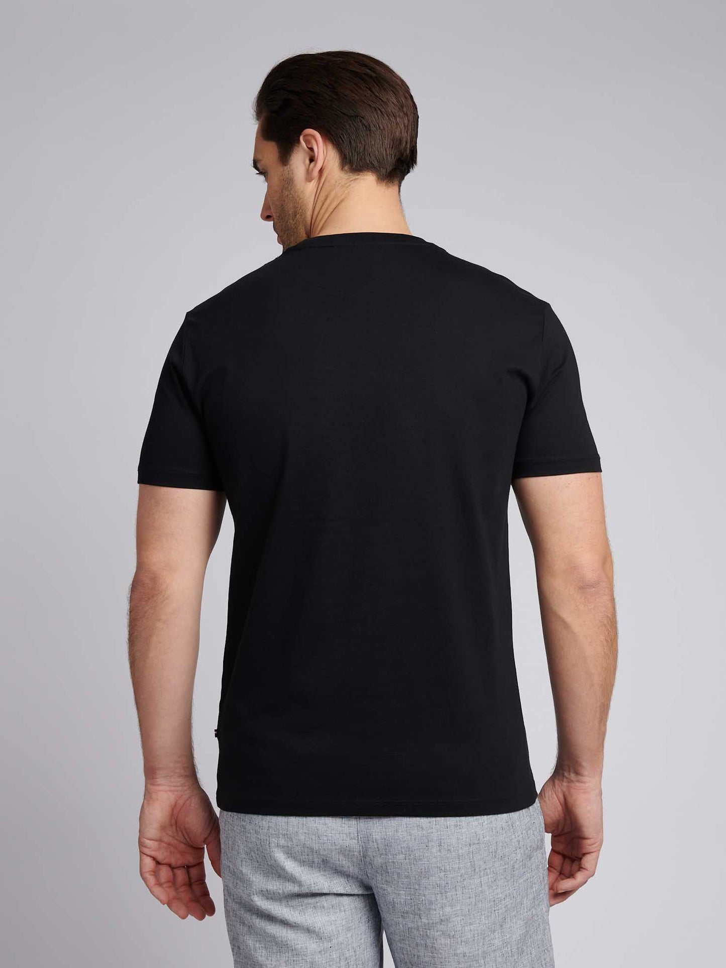 Mens Circle Print T-Shirt in Dark Sapphire Navy