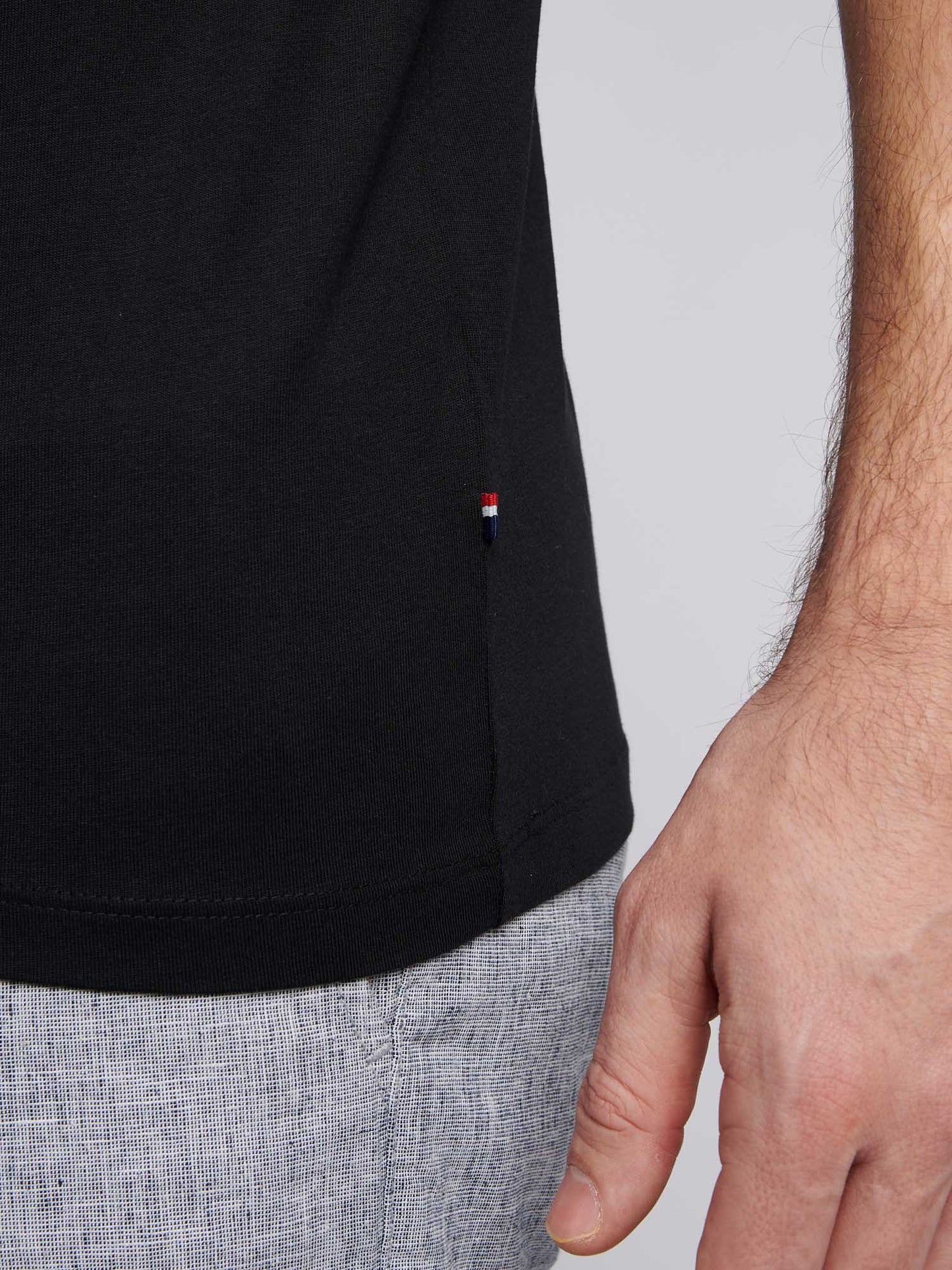 Mens Circle Print T-Shirt in Dark Sapphire Navy