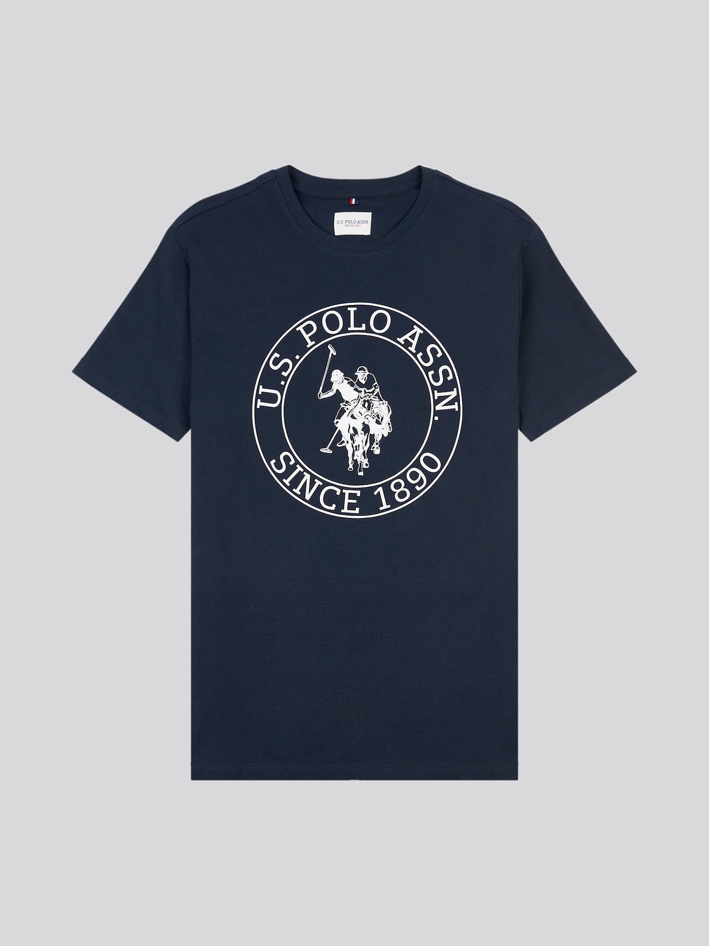 Mens Circle Print T-Shirt in Dark Sapphire Navy
