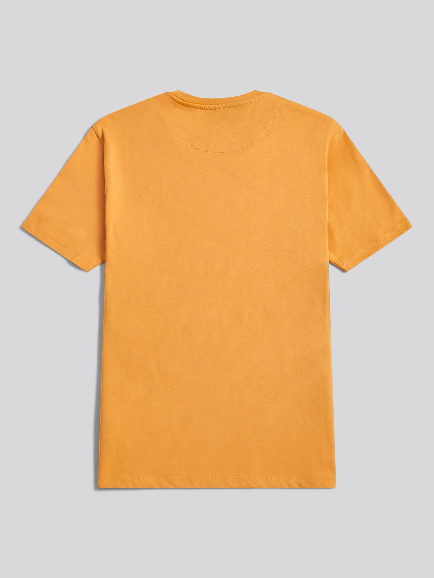 Mens Circle Print T-Shirt in Golden Apricot