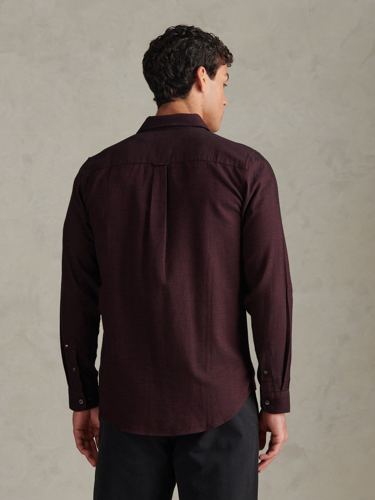Mens Brushed Dobby Shirt Fig