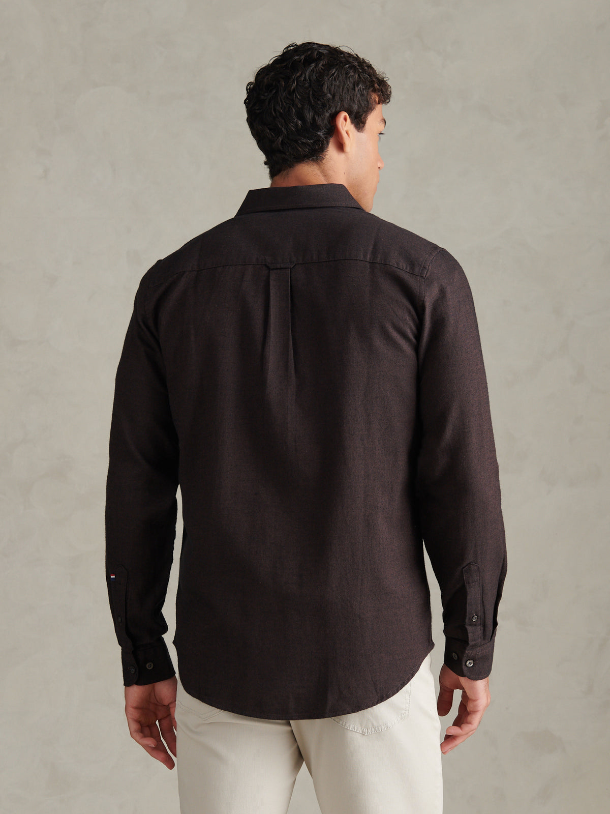 Mens Brushed Dobby Shirt Bracken