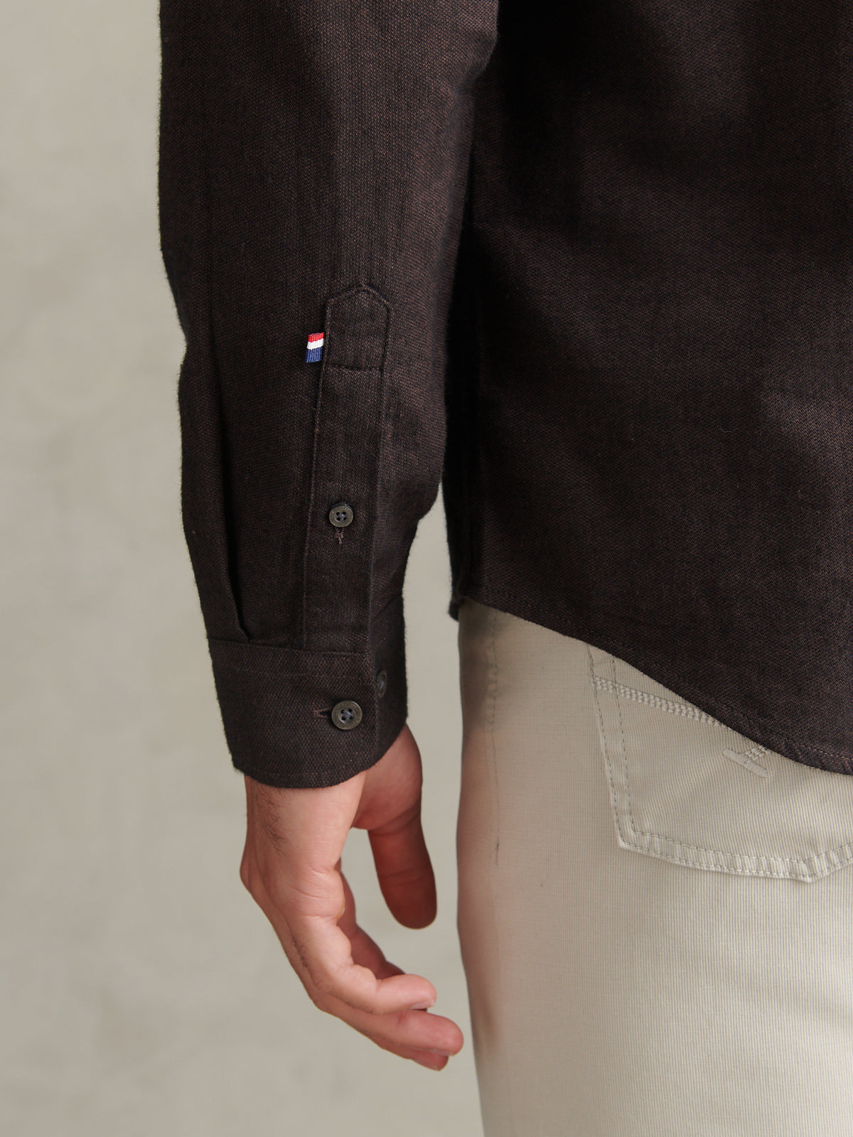 Mens Brushed Dobby Shirt Bracken