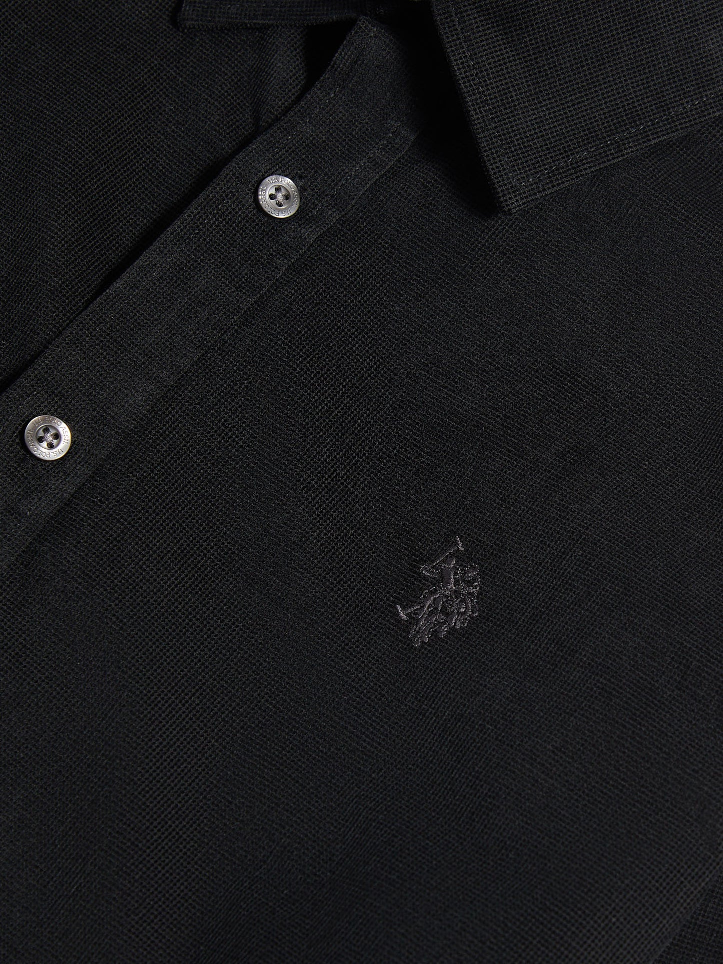 Mens Textured Corduroy Shirt in Black