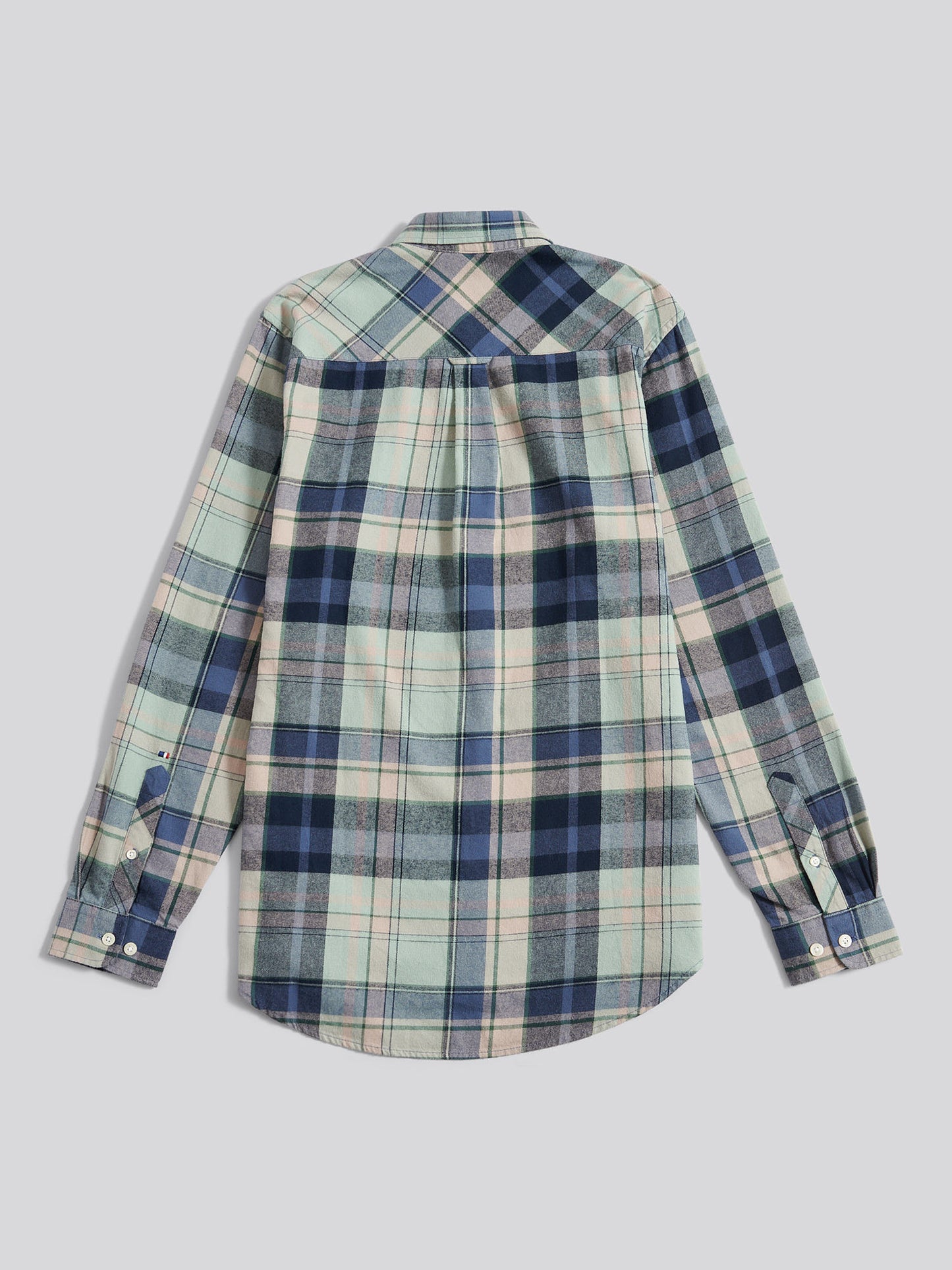 Mens Checked Buttondown Shirt in Vintage Indigo