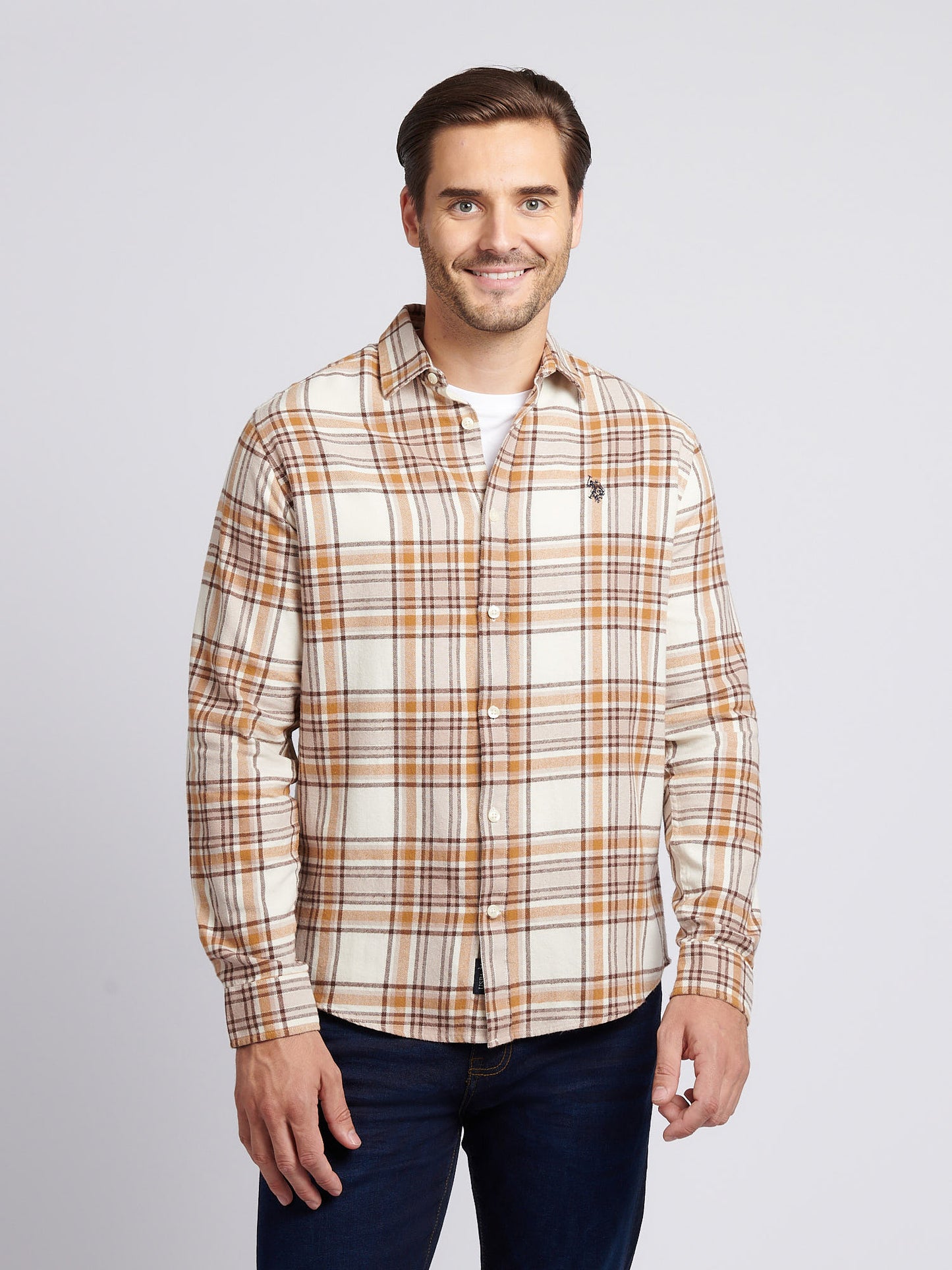 Mens Checked  Shirt in Atmosphere