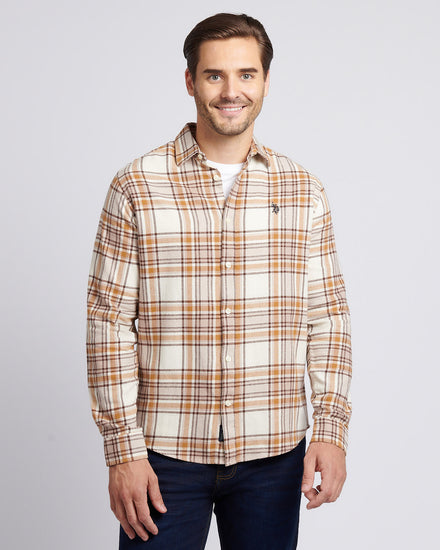 Mens Checked  Shirt in Atmosphere