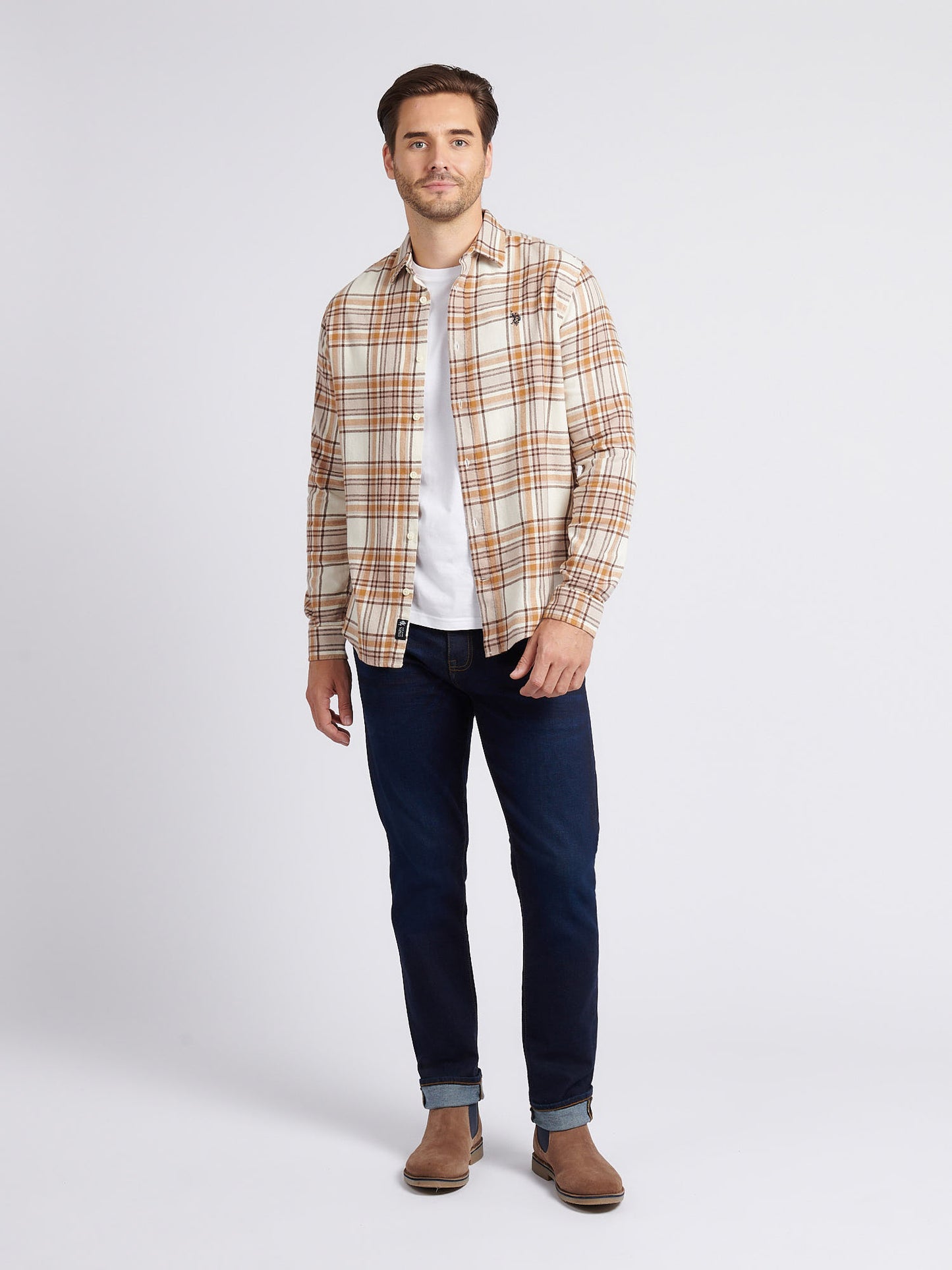 Mens Checked  Shirt in Atmosphere