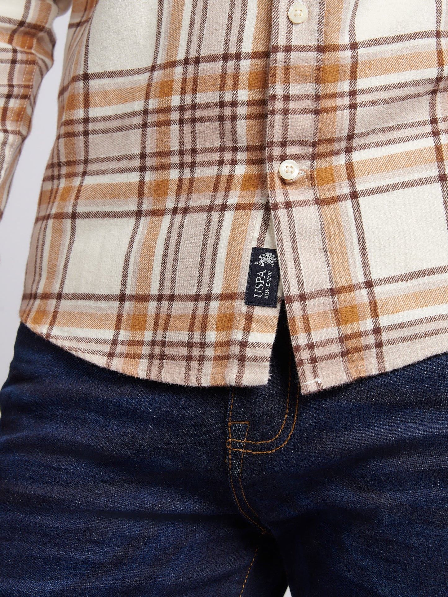 Mens Checked  Shirt in Atmosphere