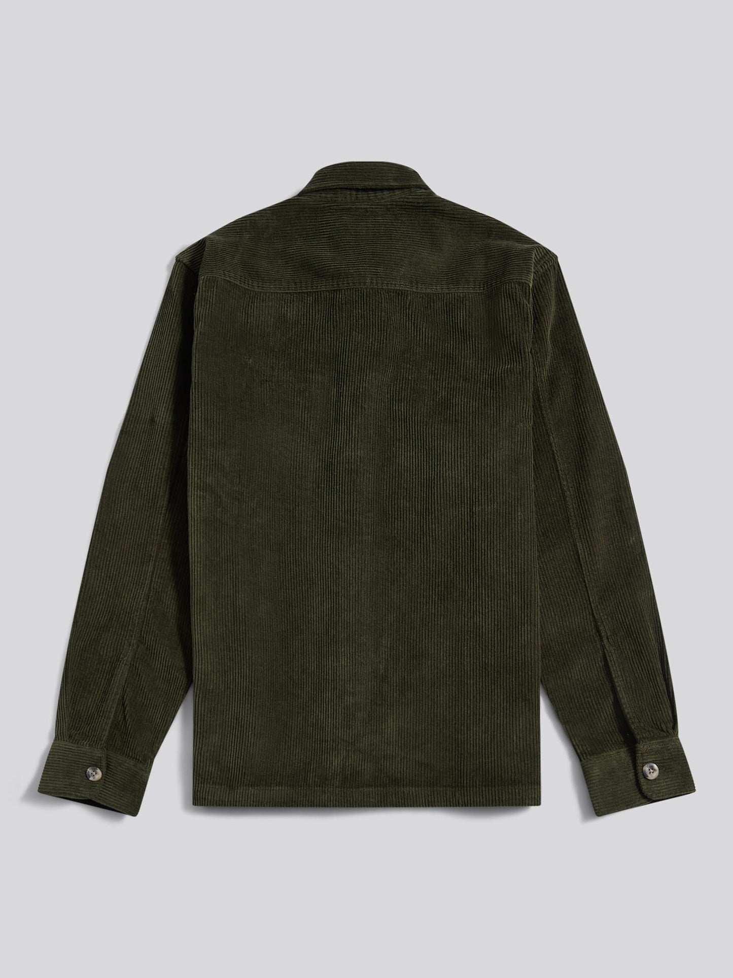 U.S. Polo Assn. Mens Textured Cord Overshirt Forest Night