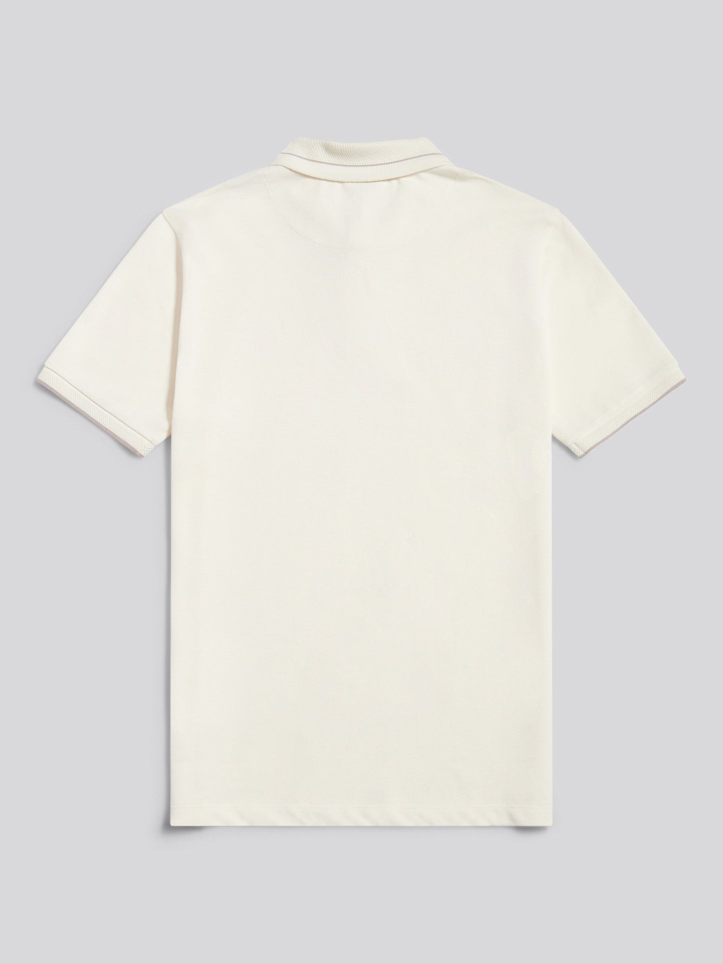 Mens Smart Pique Polo Shirt in Whisper White
