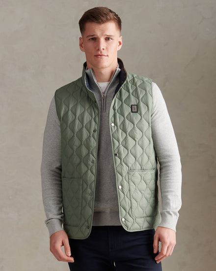Mens Onion Quilt Lightweight Gilet Sea Spray