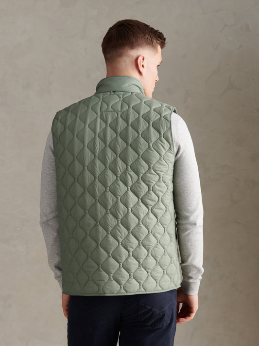 Mens Onion Quilt Lightweight Gilet Sea Spray
