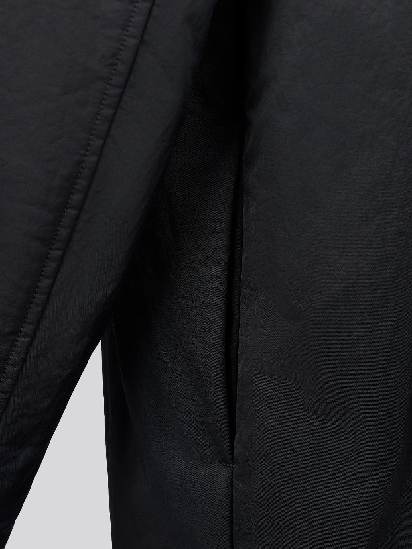 Mens Lightweight Quilted Mac in Black