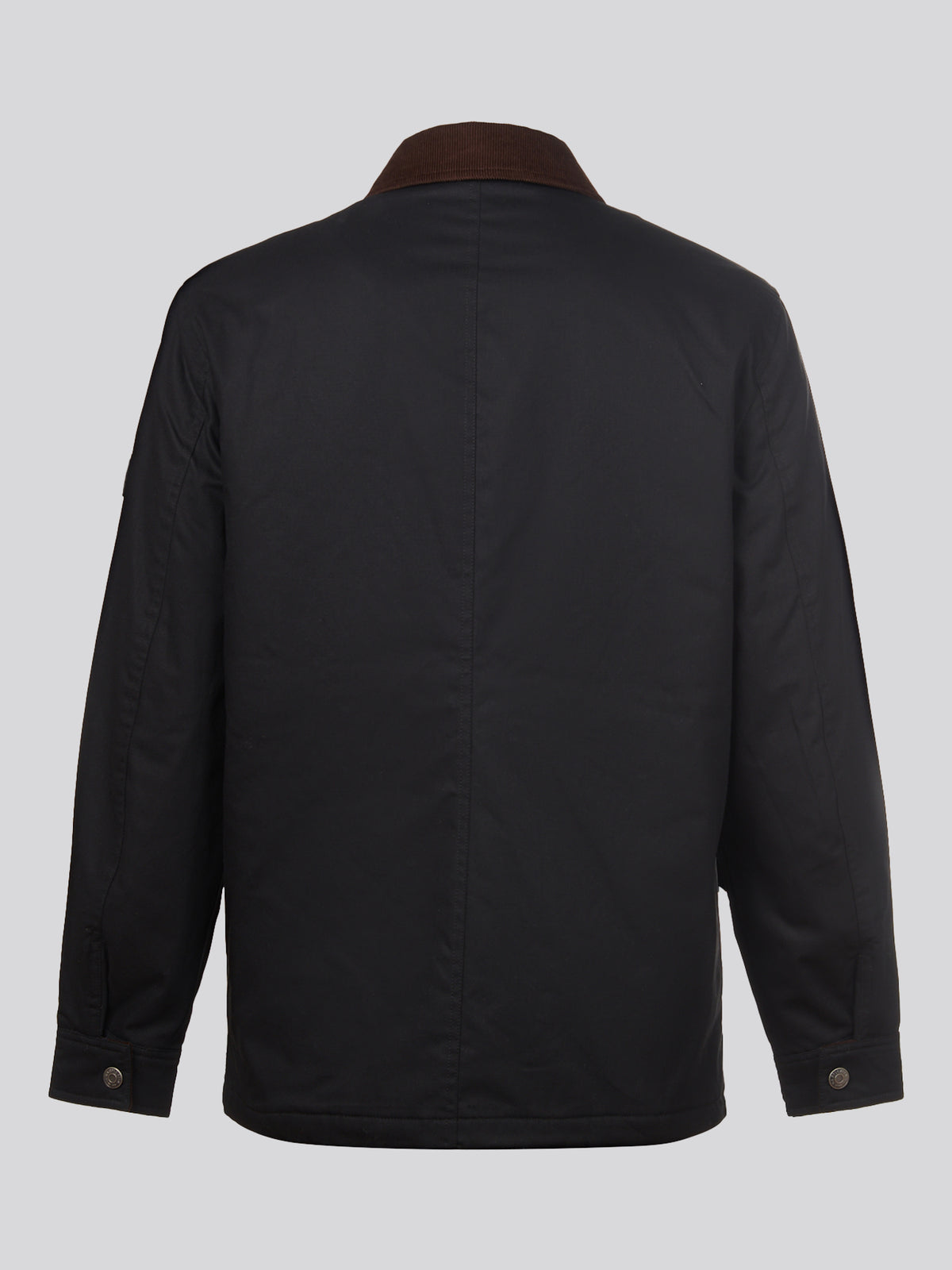 Mens Canvas Country Collared Jacket Black
