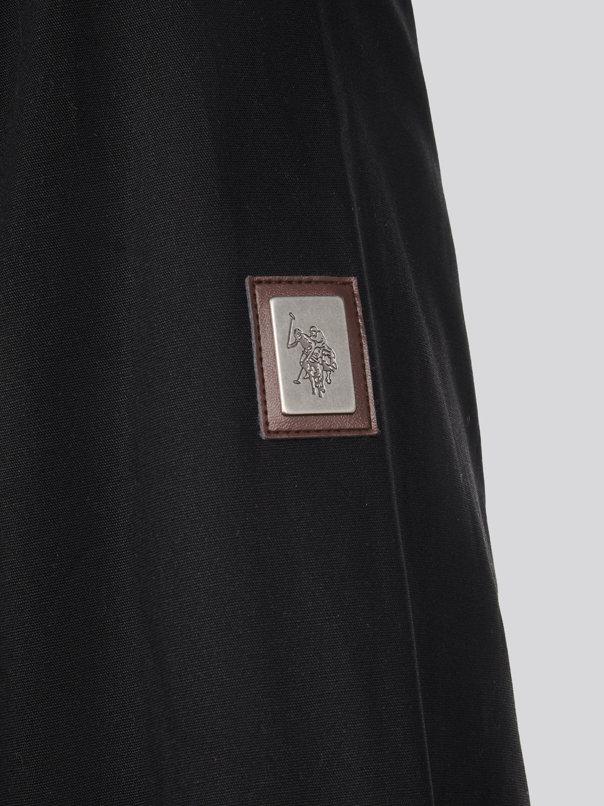 Mens Canvas Country Collared Jacket Black