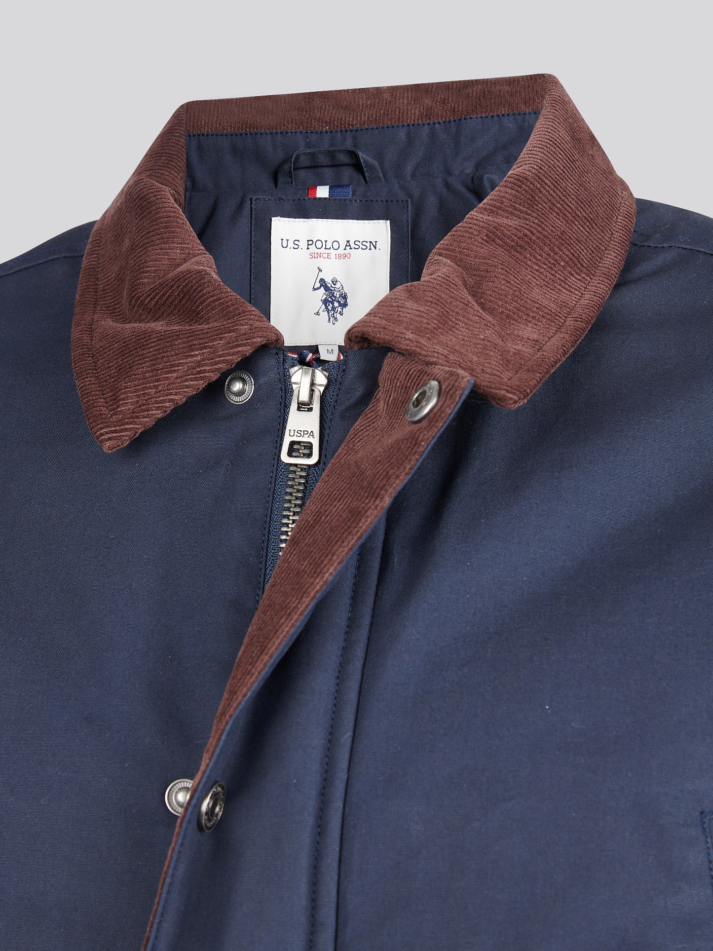 Mens Canvas Country Collared Jacket in Dark Sapphire Navy