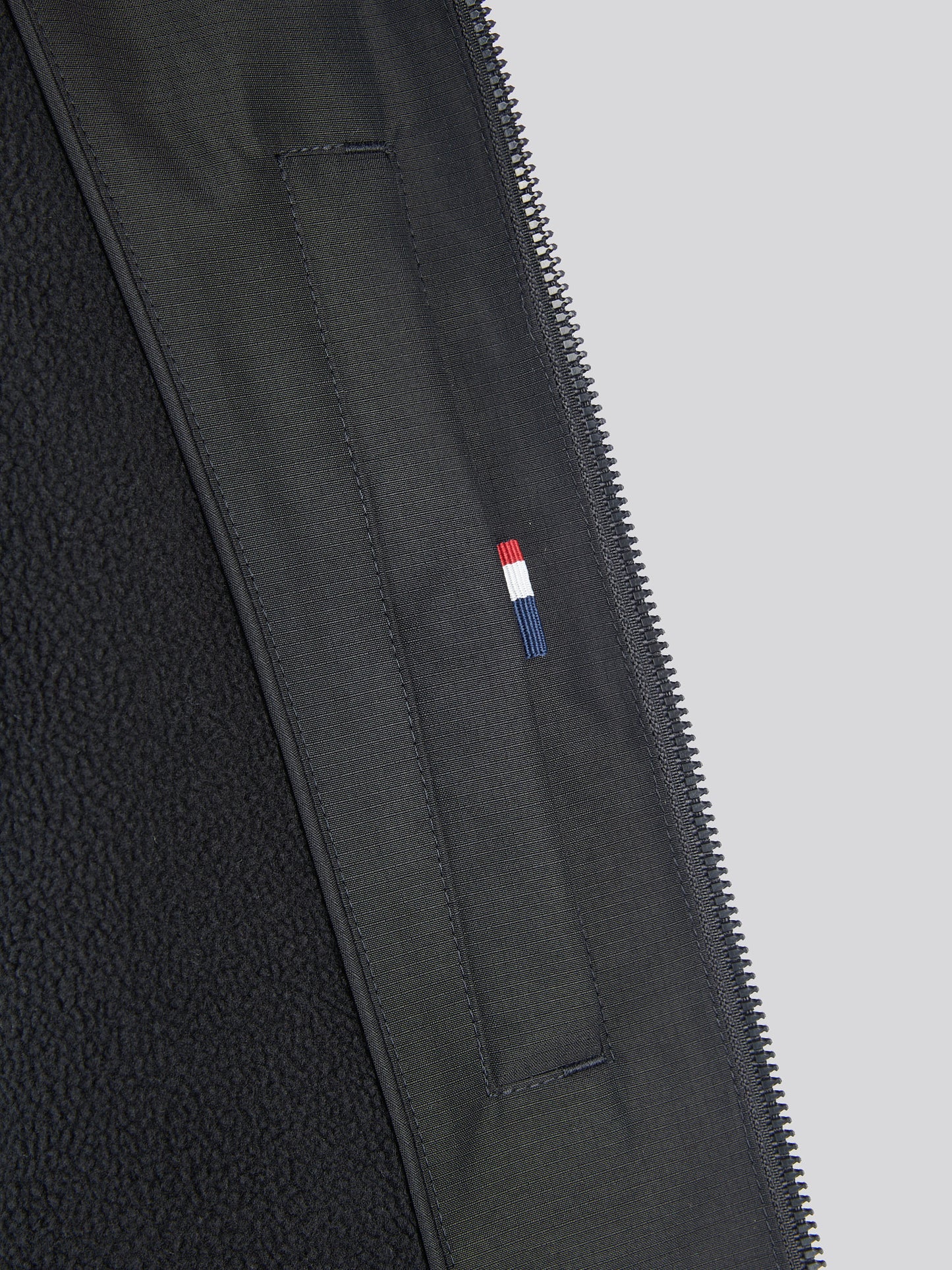 Mens Fleece Lined Winter Rain Jacket in Black