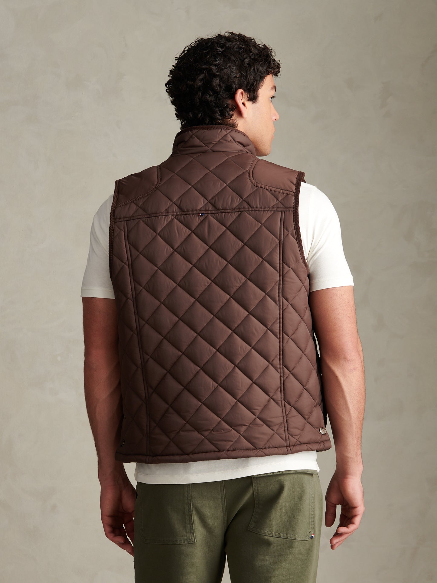 Mens Quilted Country Gilet Bracken