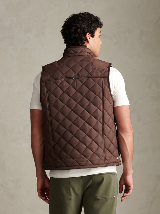 Mens Quilted Country Gilet Bracken