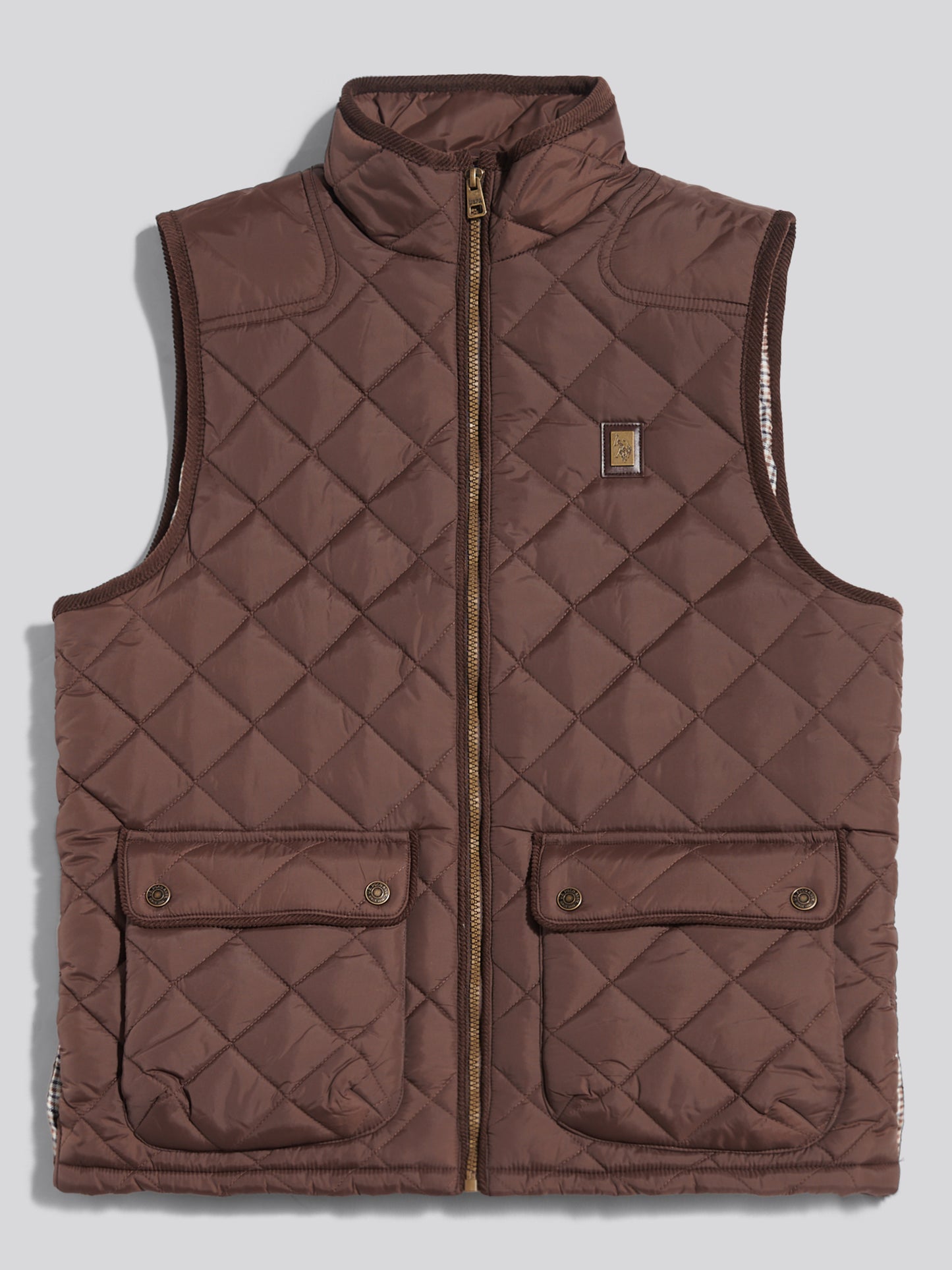 Mens Quilted Country Gilet Bracken