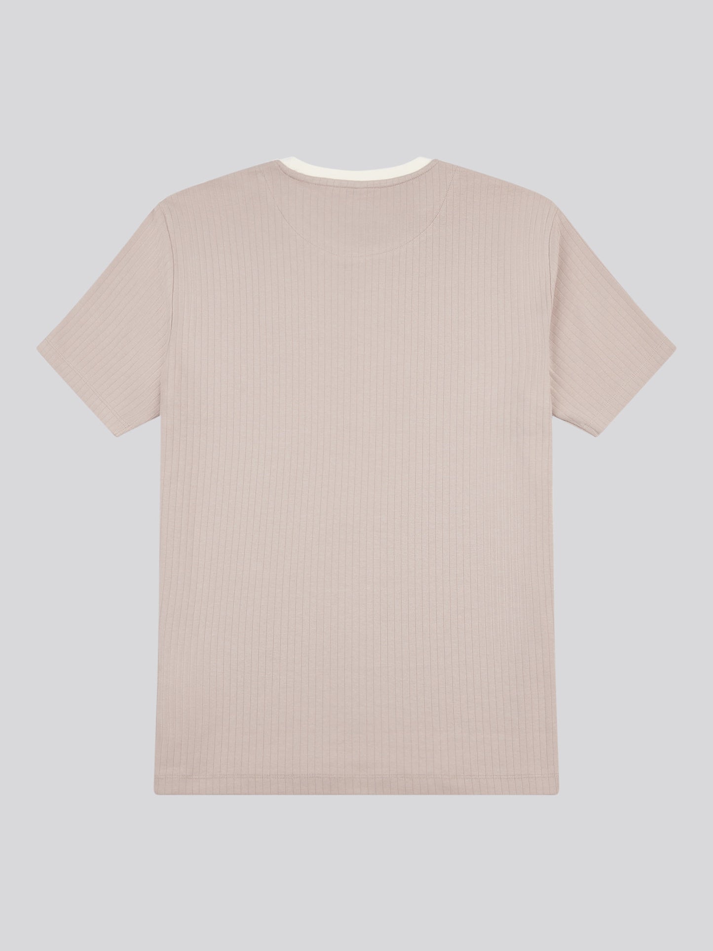 Mens Rib Texture T-Shirt in Atmosphere