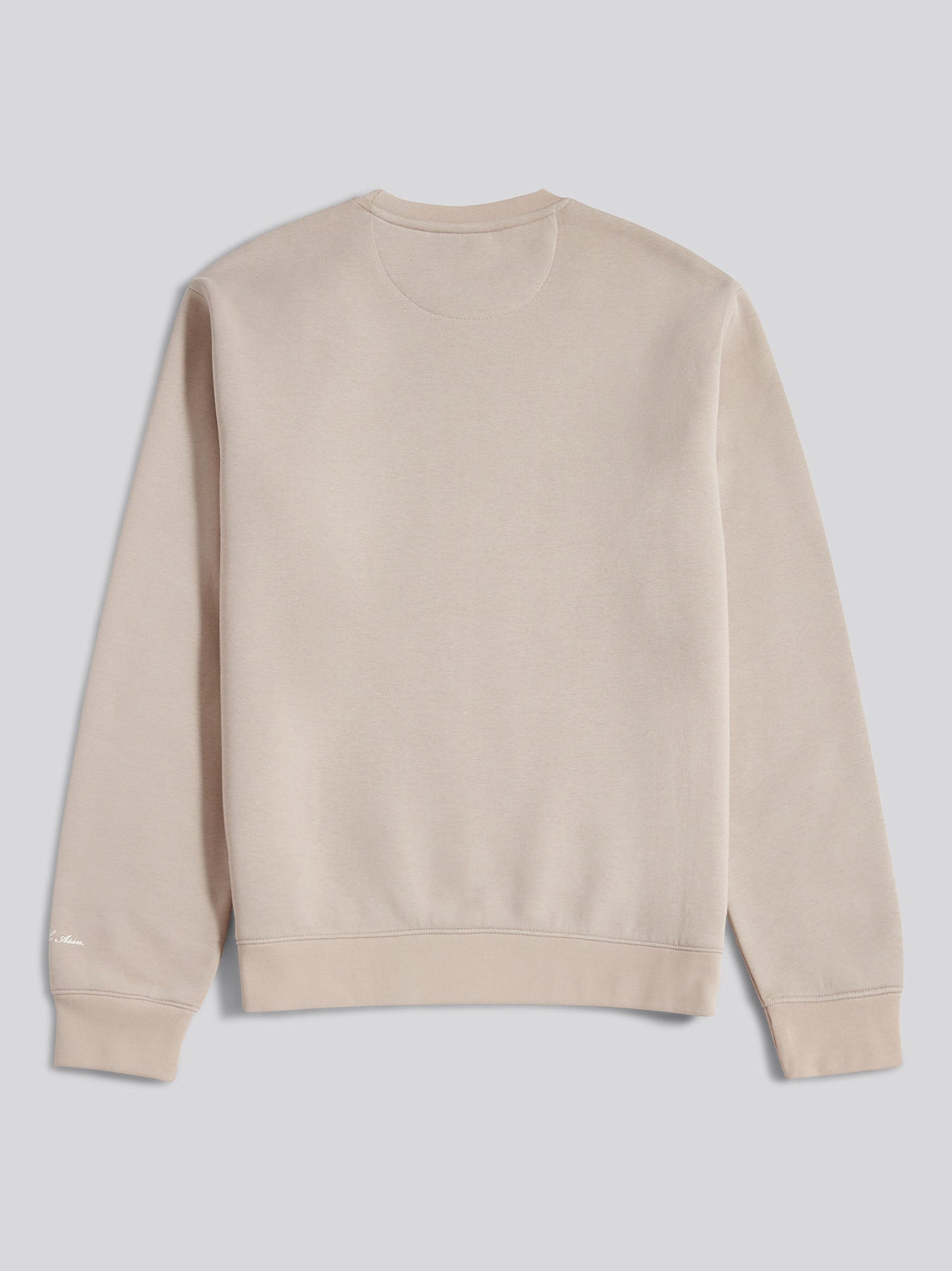 Mens Tonal Double Horsemen Print Crew in Atmosphere