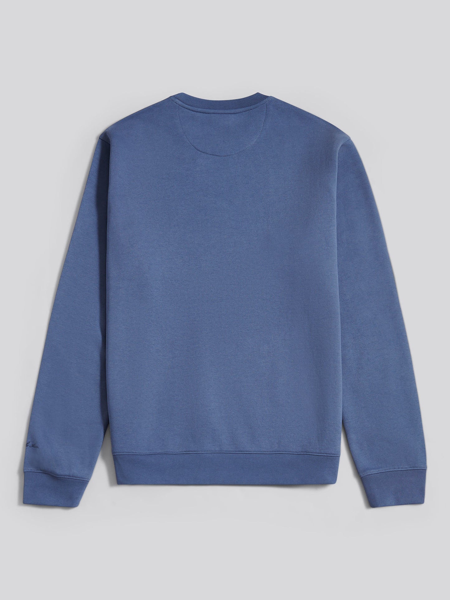 Mens Tonal Double Horsemen Print Crew in Vintage Indigo