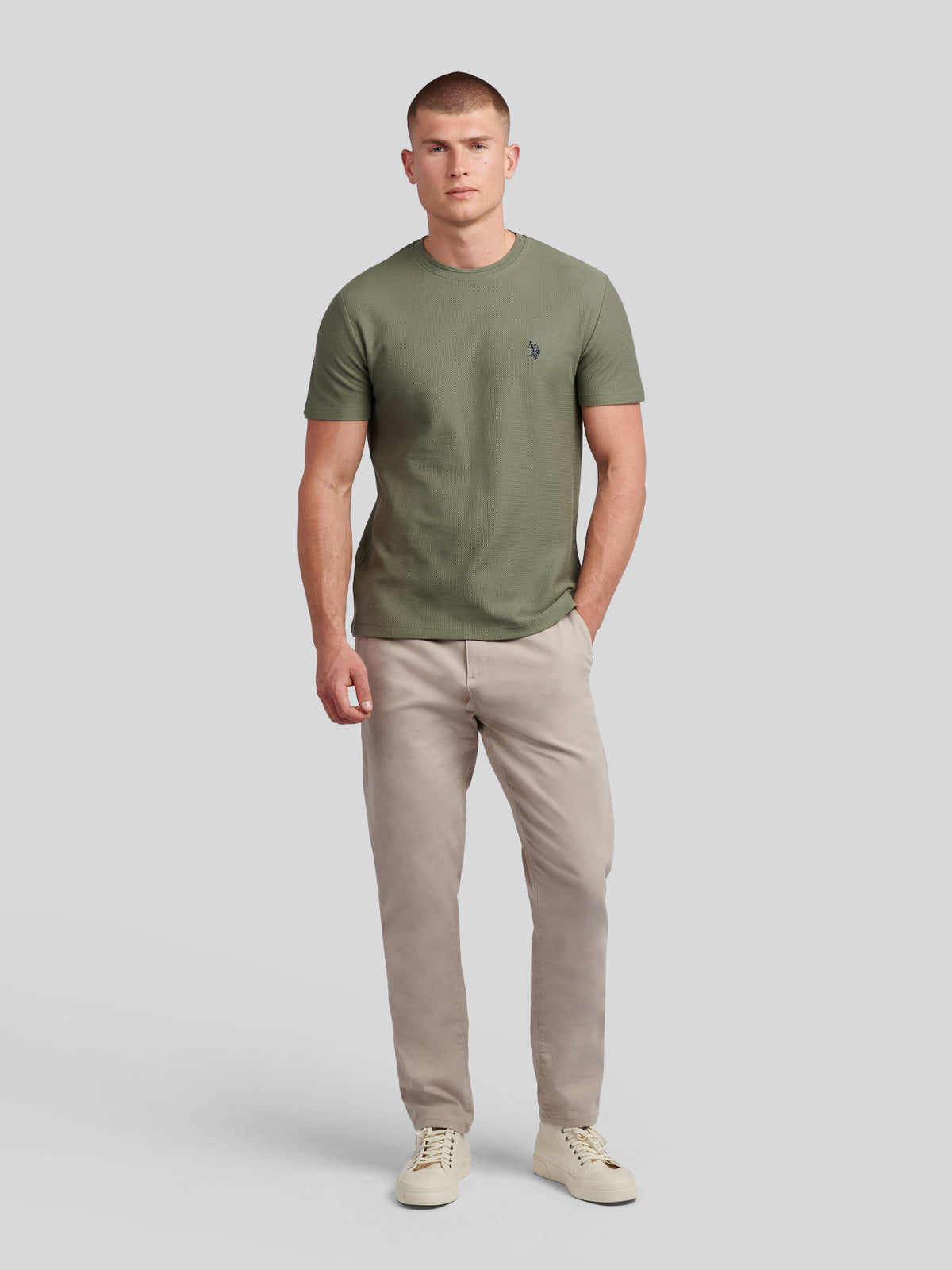 Mens Textured Dobby Trouser Atmosphere