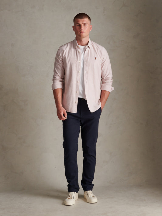 Mens Textured Dobby Trouser Dark Sapphire Navy