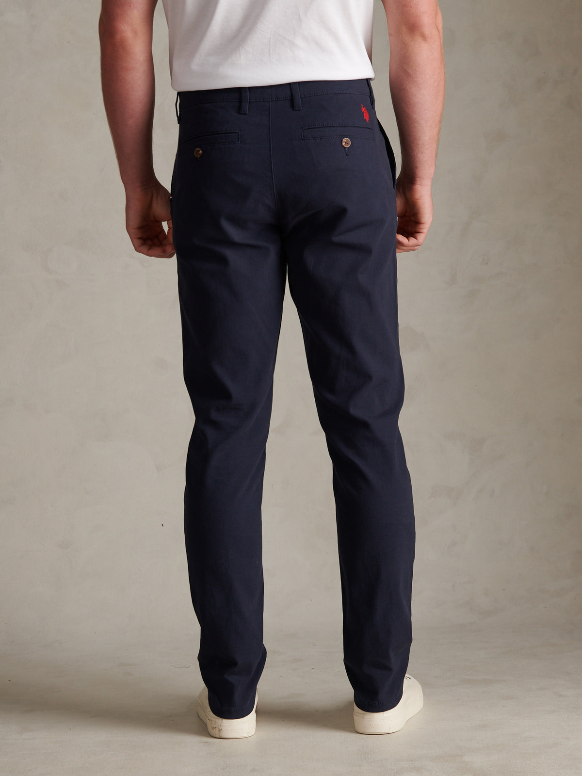Mens Textured Dobby Trouser Dark Sapphire Navy
