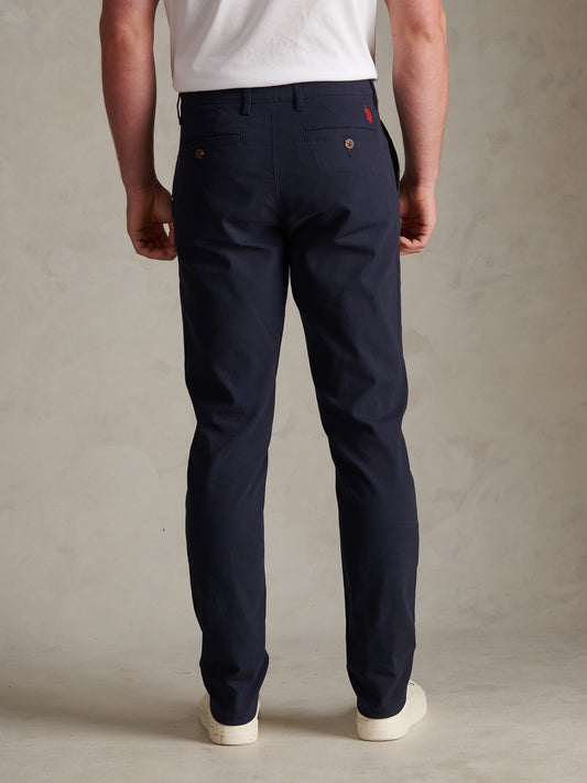 Mens Textured Dobby Trouser Dark Sapphire Navy