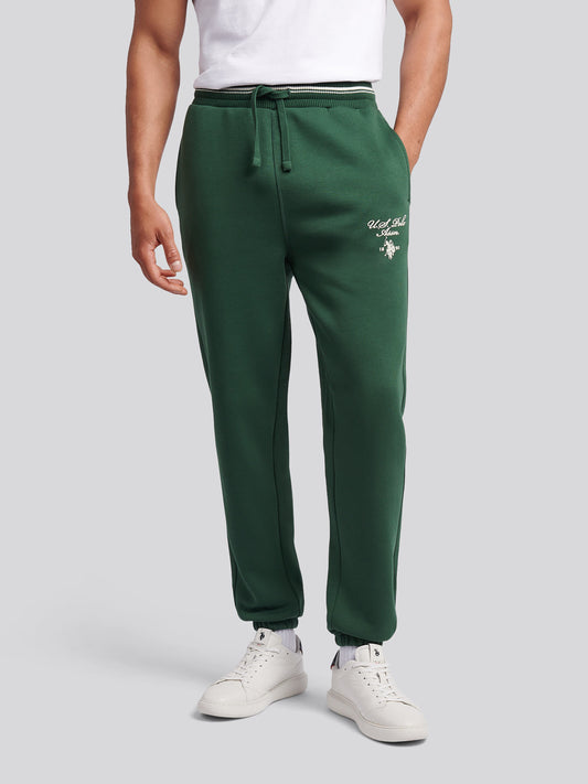 Mens Tipped Sweat Jogger in Pineneedle