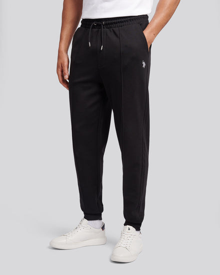 Mens Smart Interlock Jogger in Black Bright White DHM