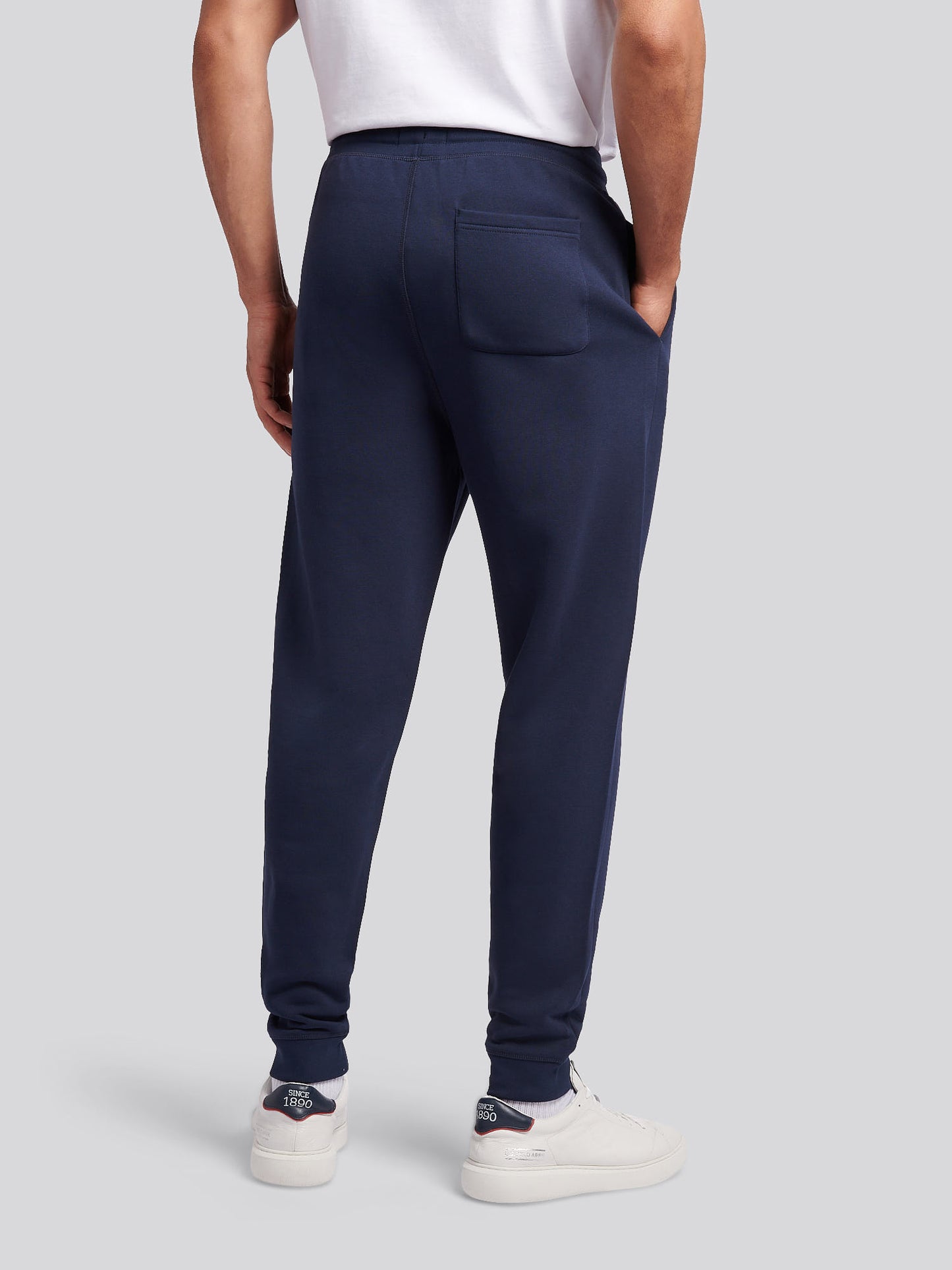 Mens Print Graphic Sweat Jogger in Dark Sapphire Navy