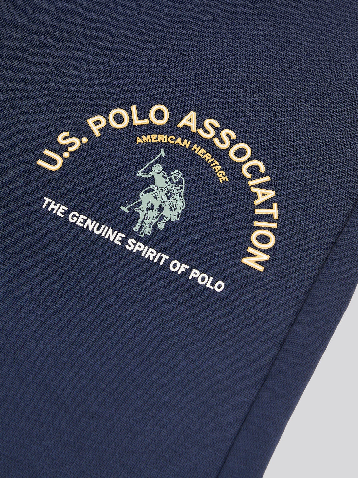 Mens Print Graphic Sweat Jogger in Dark Sapphire Navy