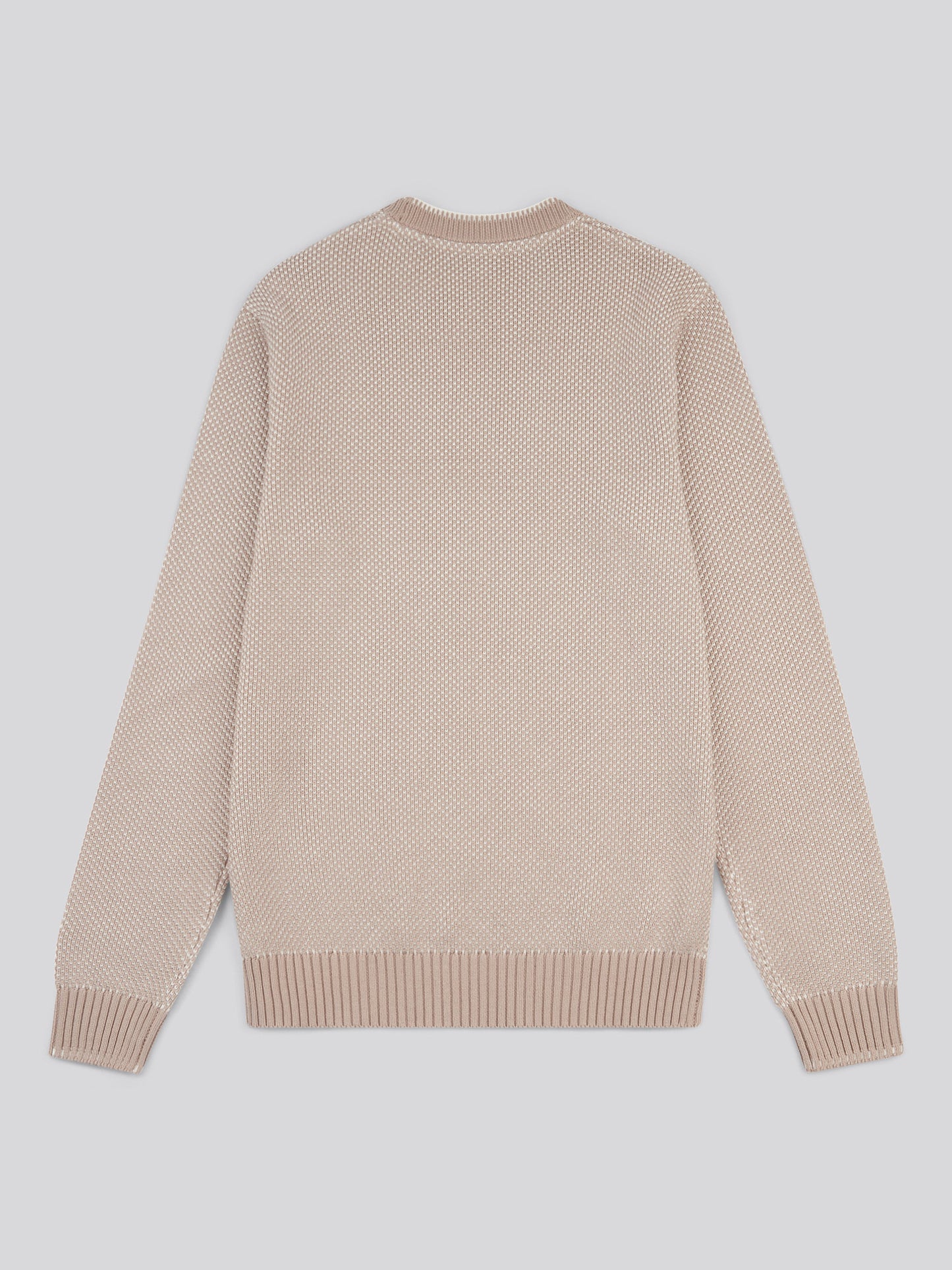 Mens Twisted Yarn Knit Crew in Atmosphere