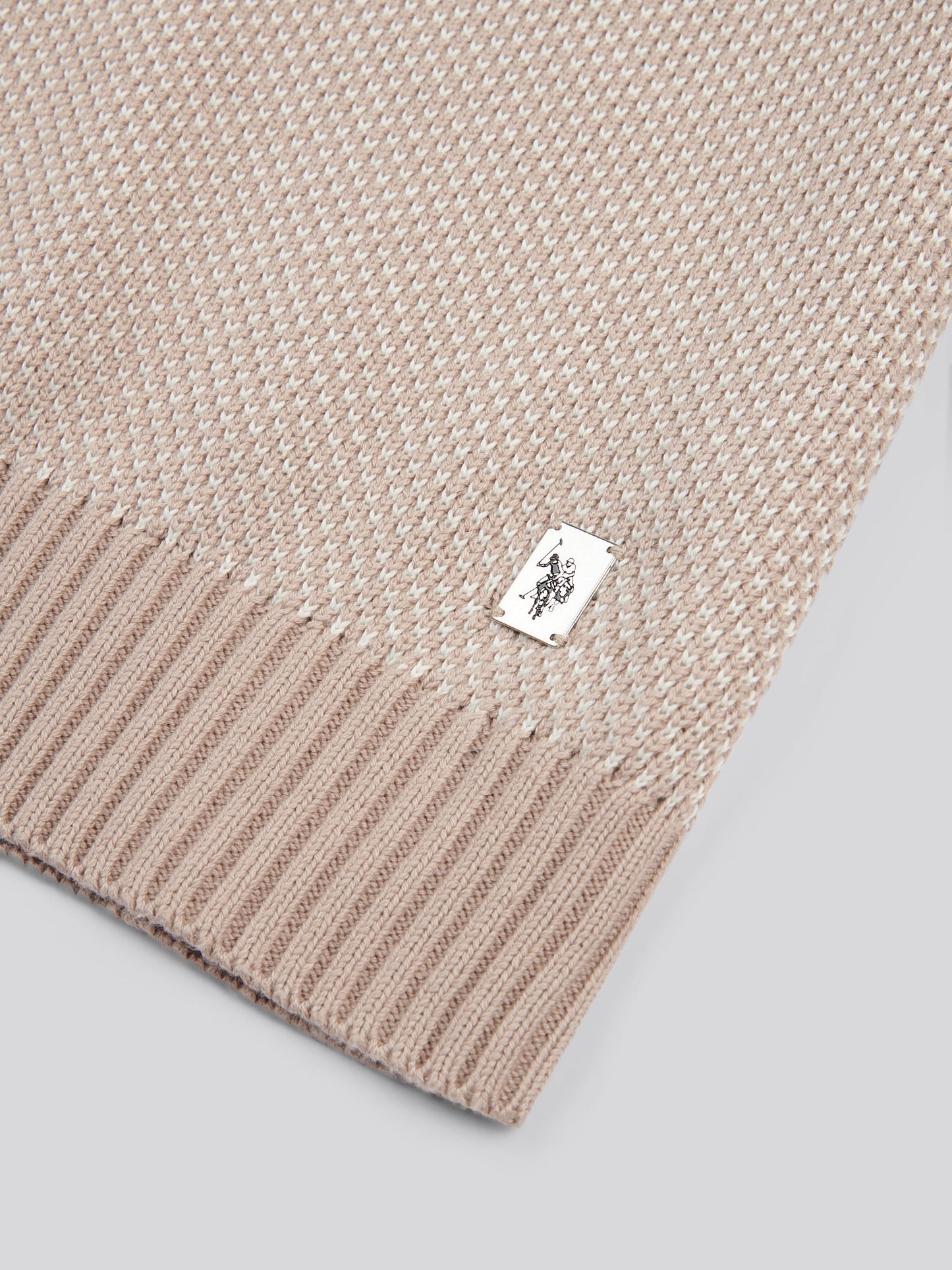 Mens Twisted Yarn Knit Crew in Atmosphere