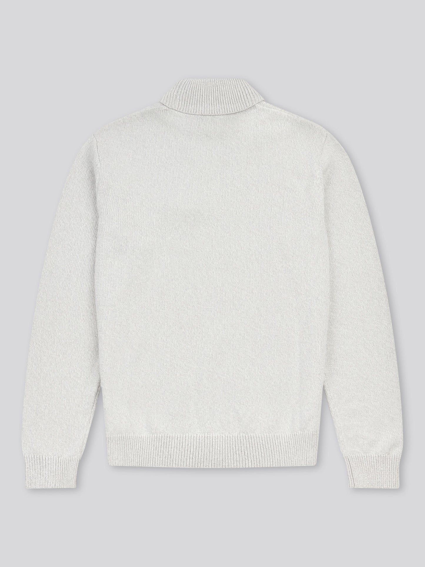 Mens Twisted Yarn Knit Roll Neck in High Rise