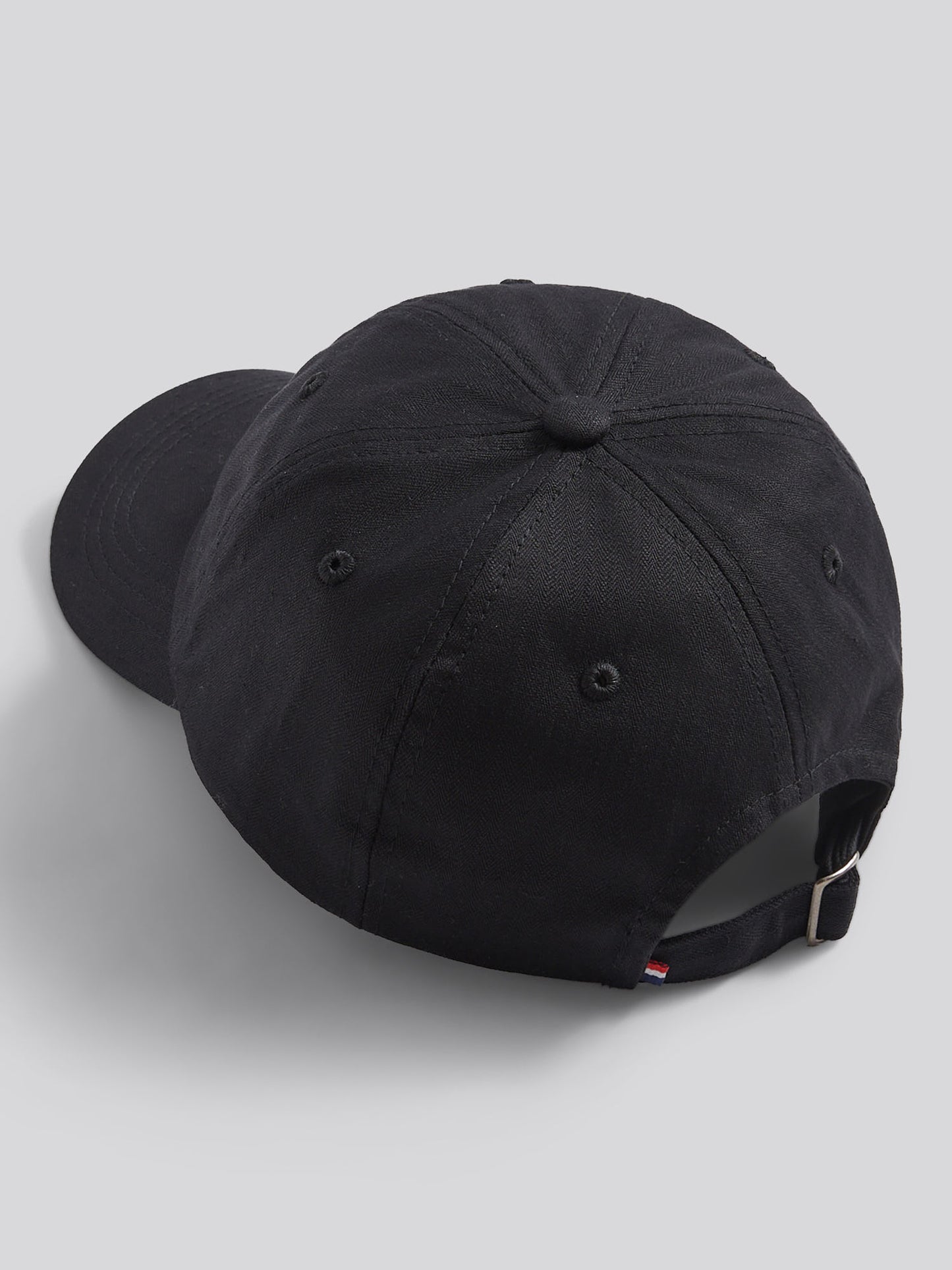 Mens Herringbone Cap in Black