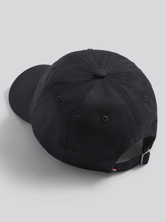 Mens Herringbone Cap in Black