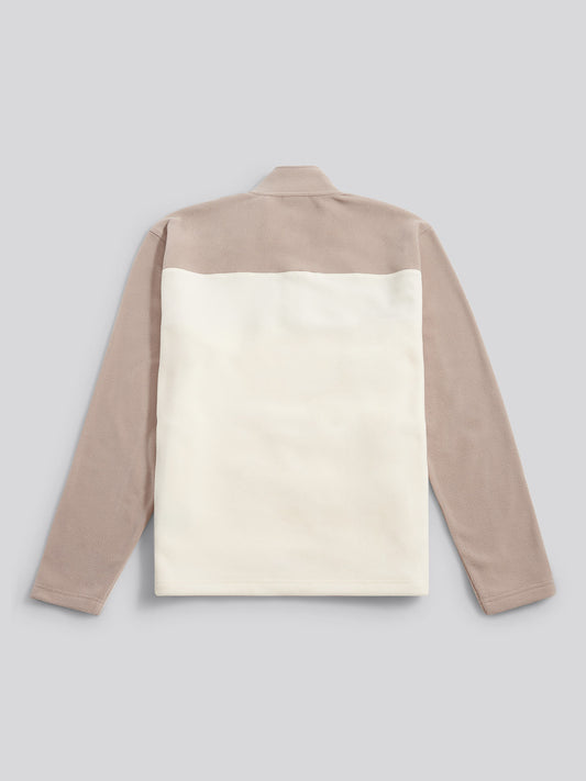 Mens Colour Block Micro Fleece Funnel in Atmosphere